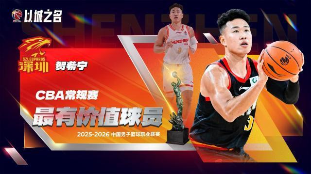 华体会-CBA常规赛奖项出炉：贺希宁MVP 新秀庞峥麟进一阵